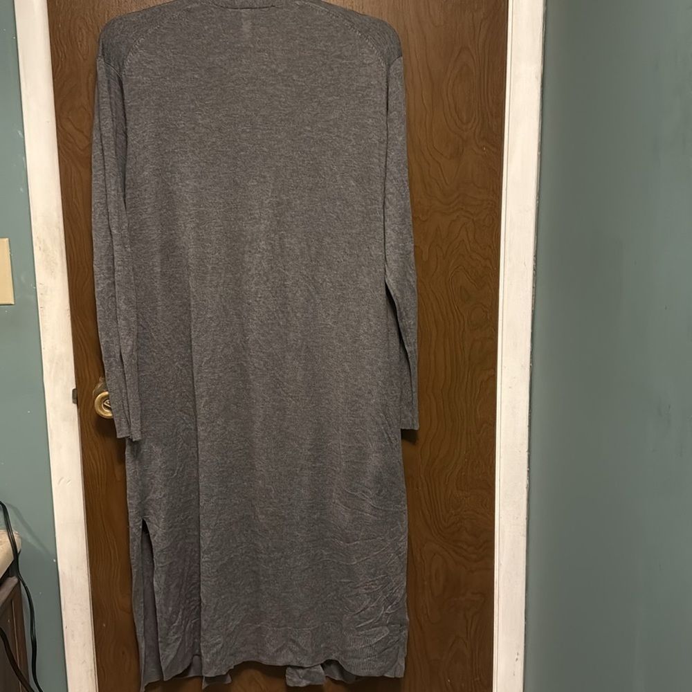 NWT Stylus gray long open cardigan size XL - Picture 3 of 3